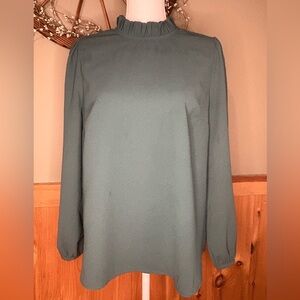 J. Crew Sage Green Blouse